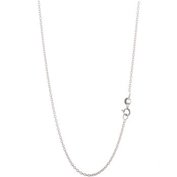 NWT Sterling Silver Cable Chain Necklace 16” - Picture 3 of 5